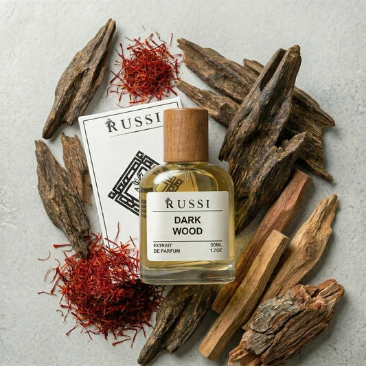 DARK WOOD OUD · ŠAFRANAS · PAČIULIS