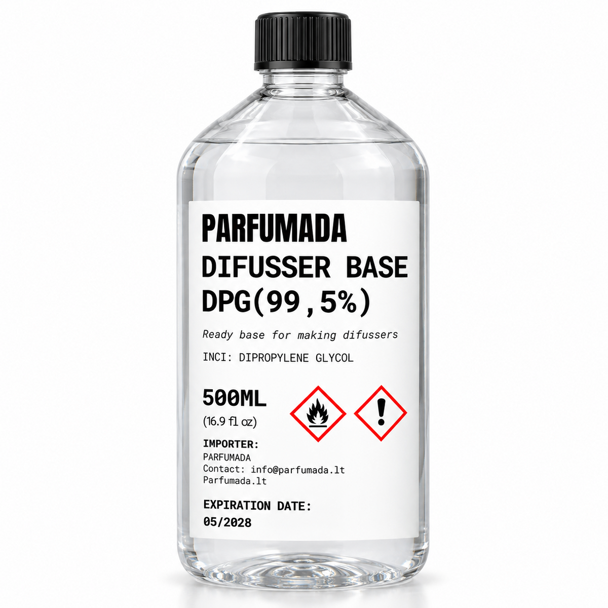 PARFUMADA DPG bazė namų kvapų ir difuzorių gamybai 500 ml