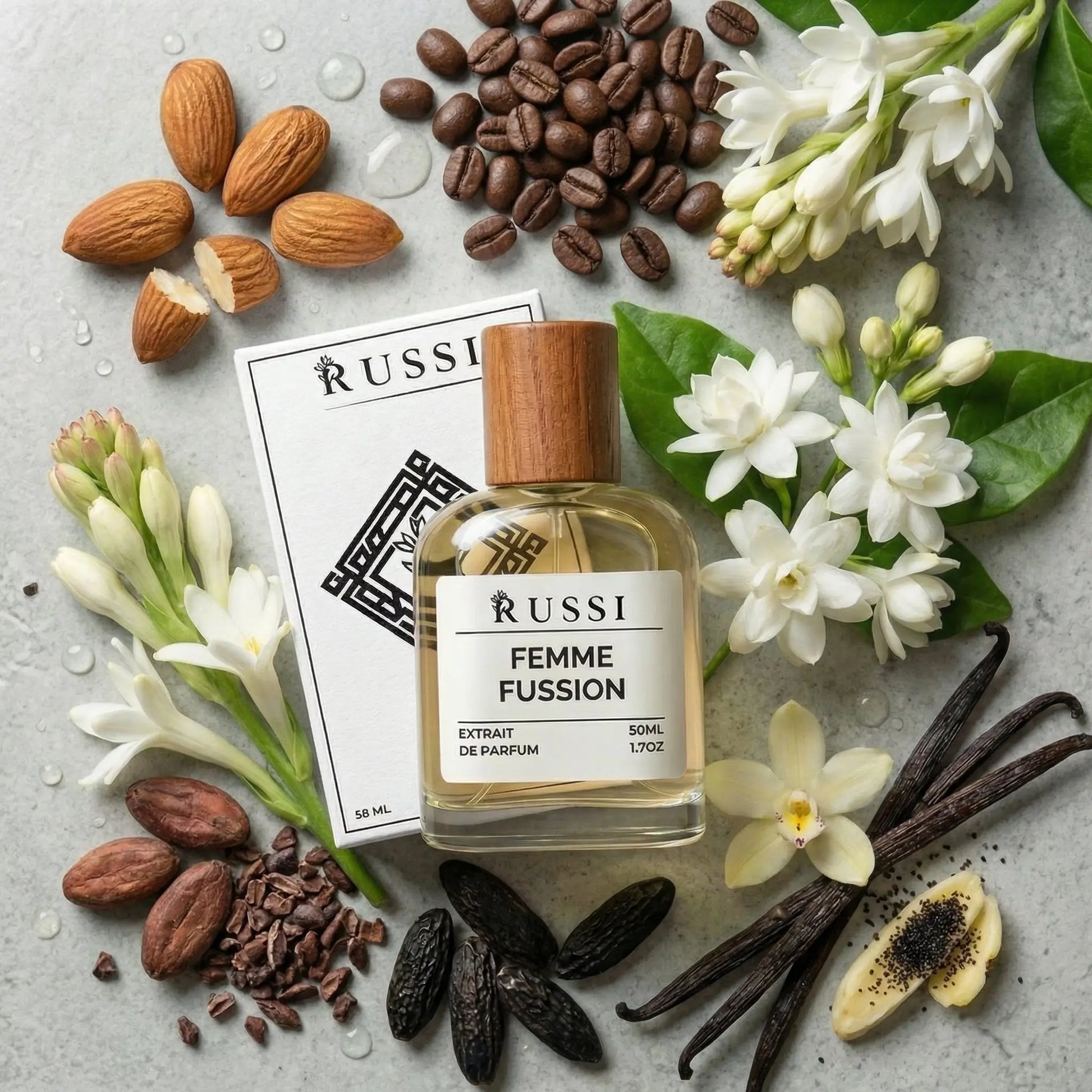 FEMME FUSSION KAVA · TONKA PUPELĖS · JAZMINAI