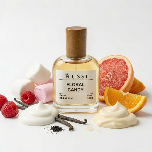 FLORAL CANDY AVIETĖ · APELSINŲ ŽIEDAI · VANILĖ