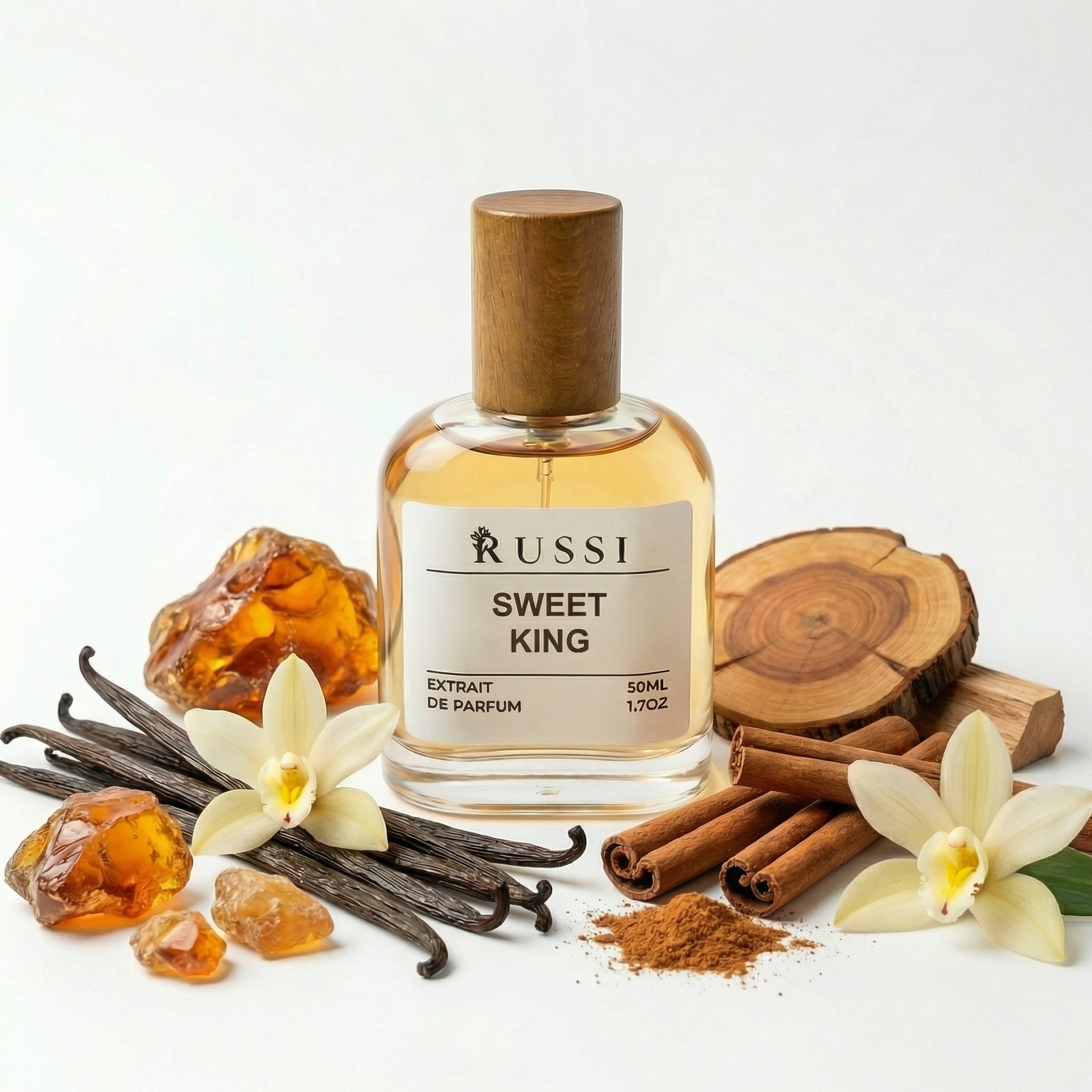 SWEET KING VANILĖ · CINAMONAS · AMBRA